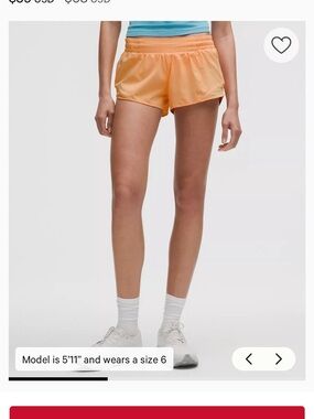 Lululemon Women’s Peach Active Running Shorts - Lightweight Comfort
